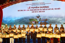 Lễ tuyên dương 125 học sinh, sinh viên, thanh niên dân tộc thiểu số xuất sắc, tiêu biểu năm 2024 