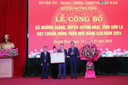 Công bố Nghị quyết của Ủy ban Thường vụ Quốc hội về việc thành lập thị trấn Mường Giàng