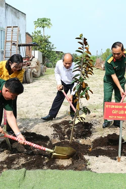 Xuân về trên những ngôi nhà liền kề chốt dân quân biên giới ở Long An