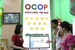 Một số sản phẩm OCOP tiêu biểu của Bình Phước. Ảnh: K GỬIH