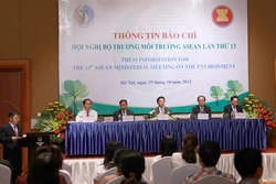 Họp báo về kết quả Hội nghị Bộ trưởng Môi trường ASEAN lần thứ 13 tại Hà Nội